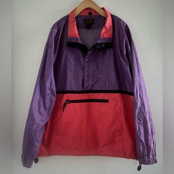 Eddie Bauer Jackets & Blazers - Rare Vintage Y2K 90s Eddie Bauer Color Block Windbreaker Sz M Christmas holiday